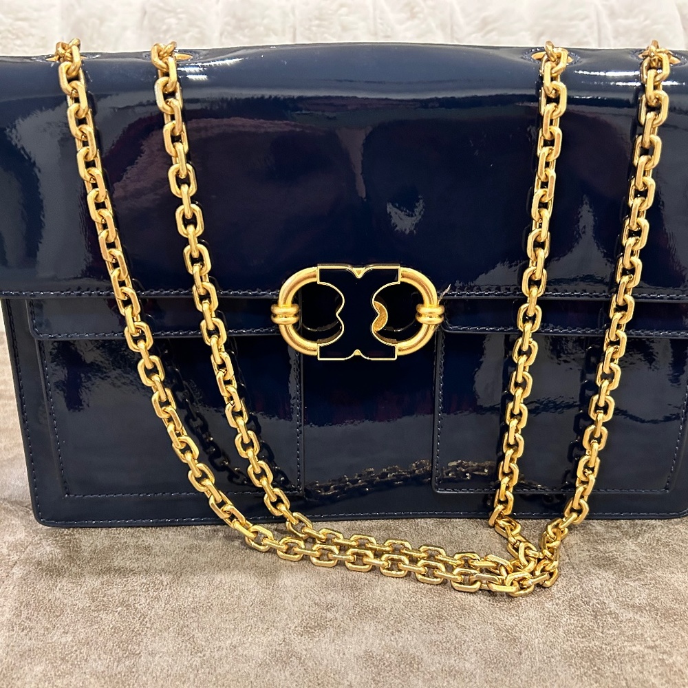 Tory Burch Navy Shoulder Bag
